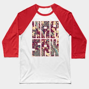 Warsaw, Poland City Map Typography - Hope Baseball T-Shirt